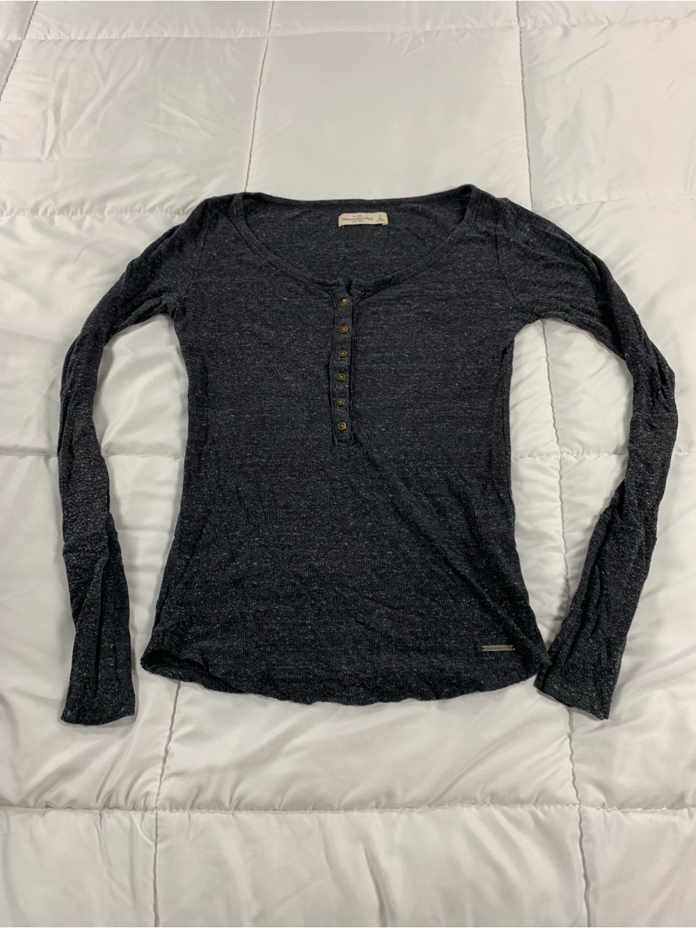 Pre loved ABERCROMBIE & FITCH long sleeve shirt womens size S
